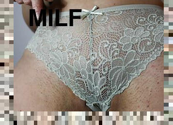 masturbation, fitta-pussy, milf, hemmagjord, tysk, massage, fingerknull, smutsig, trosor, sprut