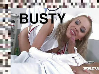 This Busty Nurse Enjoys Dp Threesomes