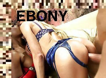 Ravishing Blonde Shares Sexual Experience With Ebony Friend P1