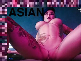 asia, blowjob-seks-dengan-mengisap-penis, remaja, sperma, jenis-pornografi-animasi, remaja-asia