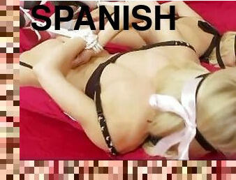 Hot Spanish Blonde Czech Having Bondage Lesbian Sex