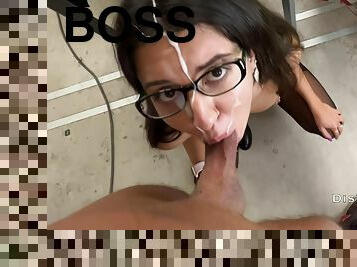 Fucked Bosss Wife In The Ass And Cum On Her Glasses P4