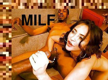 Kinky MILF likes big black dicks