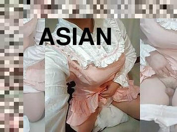 asiático, masturbação, tiro-ao-alvo, hardcore, punheta, gozando, fetiche
