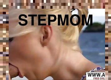 Very sexy stepmom tarra white fucks good touching stepson