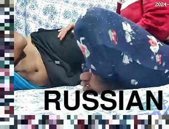 Russian dad and mom sex in the room
