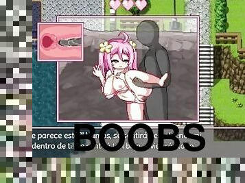 traseiros, teta-grande, babes, penetração-de-braço, ejaculação, anime, hentai, mamas, rabo, áspero