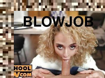 POV - Secret blowjob session with kinky cum slut Geisha Kyd
