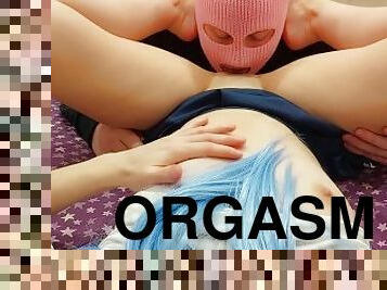 ekstrem, mastubasi, orgasme, vagina-pussy, remaja, buatan-rumah, saudara-perempuan, kecil-mungil