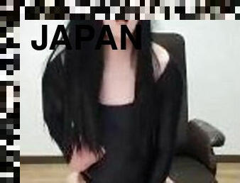 ??????????????Japanese crossdresser masturbates in leotard