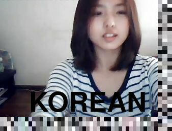 Cute korean girl on webcam