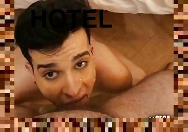 extremo, gay, garganta-profunda, hotel