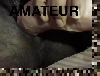 clito, énorme, masturbation, chatte-pussy, giclée, amateur, ébène, maison, compilation, black