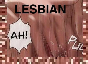 asia, mandi, diikatkan-pada-tubuh, lesbian-lesbian, berciuman, animasi, jenis-pornografi-animasi, mandi-shower, dominasi