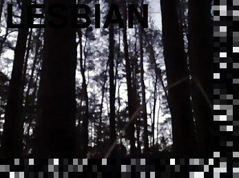 In the dark forest I fuck and cum in my girlfriend&#039;s mouth - Lesbian-illusion