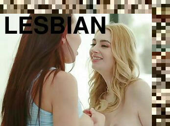 Ivy gets lesbian blow job from aidra
