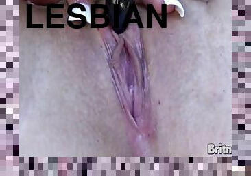 Britney Blue Lesbian Masturbate duo