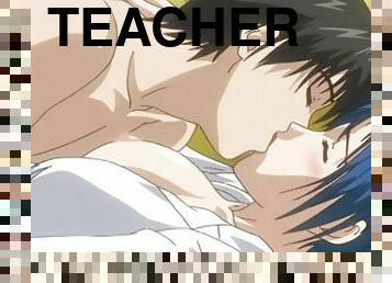 nauczycielka, anal, wytrysk, hentai