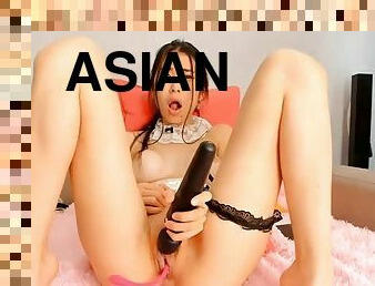 アジアの, マスターベーション, 玩具, 日本人, 独奏, ブルネット