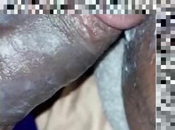 Black dick makes her creamy