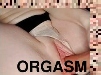 PERIOD KINK-Valentine ruins panties, sensual period masterbation, vibrator pulsing orgasm