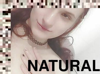 Natural trans girl masturbation in a bath TRANNY SHEMALE TGIRL TRANSGENDER