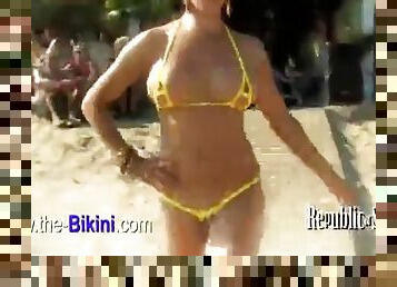 Beach bikini fashion show