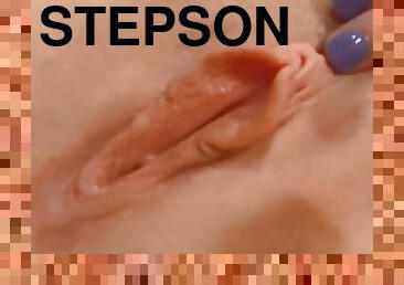 Pussy play for stepson