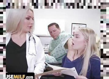 Sexy Doctor And Nurse Haley Spades & Missa Mars Get Free Used By Horny Patient - FreeUse Milf