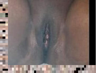 Ebony last squirt b4 bed