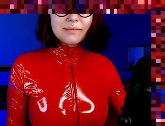 webcam girl hot dance in  latex suit 
