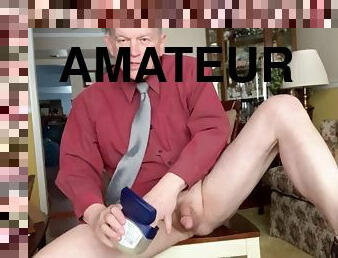 tatic, masturbare-masturbation, amatori, jet-de-sperma, gay, lenjerie, solo, pozat-tatele, piciore