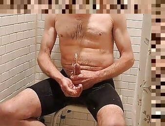 pisser, mature, gay, fétiche, solo