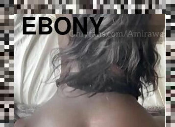 Big booty ebony teen gets creampied by white dick. I found her on Hookmet.com