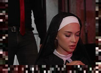 Awakening of a Succubus from the depths of the soul of nun Loren Strawberry! Anal curse NRX134 - AnalVids