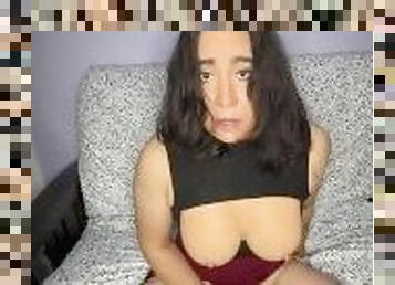 Submissive Sissy Crossdresser Jerks and Licks Own Cum Full Video