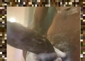 Playing with Horny BBC in Shower????????