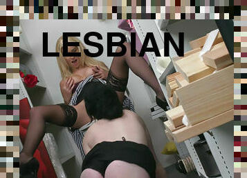 Lesbian sex in the wardrobe from Bianca Bennet and Nikita Ricci