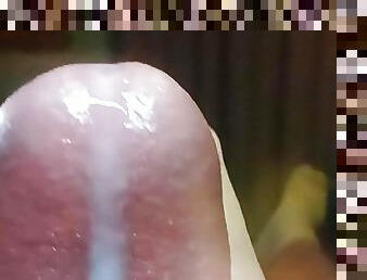 Slow motion close up of my cumming dick! Imagine sitting on my face and jacking me off up close