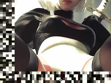 YoRHa 2B Ass Queen JOI Nier Automata Booty Focus 3D Anal SFM Anime Butt