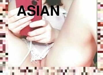 азиатки, мастурбация, ръчна-работа, соло
