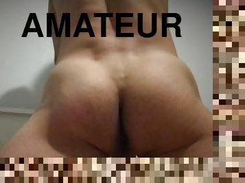 cul, masturbation, amateur, anal, point-de-vue, solo, bite