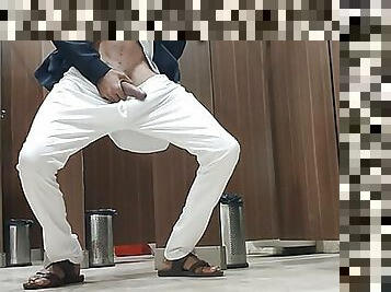 Masterbate cumshot in metro station big dick