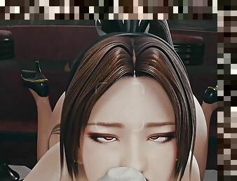 Bunny Slut Mai Shiranui Sucking A Hard Black Cock