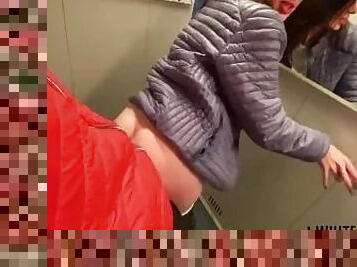 Nymphomaniac Neighbor Hot Public Fuck In Elevator