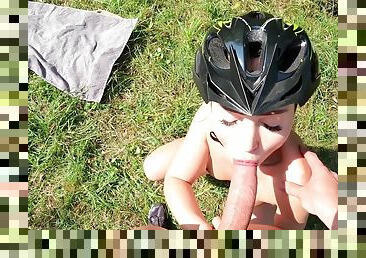 Jessijek - Risky Public Anal Sex Near Road Cyclist Got A Hot Cum In Her Ass Jessijek