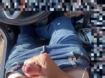 Masturbating in the car