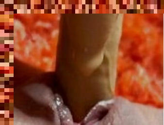 Juicy Pussy closeup - real female orgasm