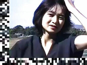 Retro japanese milf outdoors masturbation movie 1 of 2