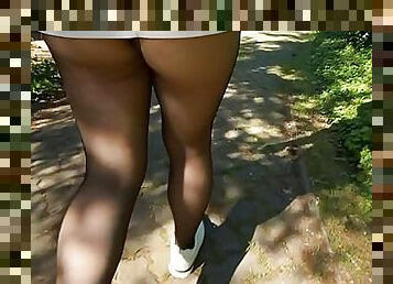 Walk in black Nylon Pantyhose